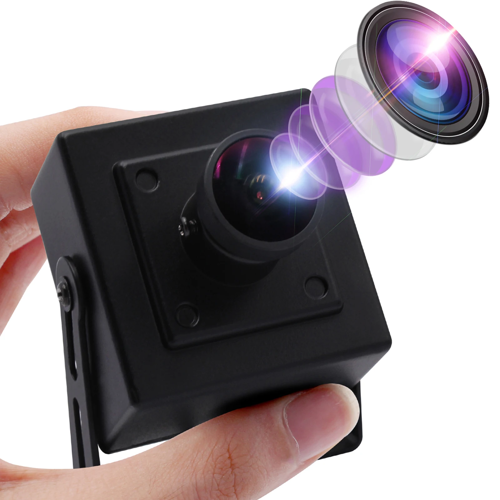 ELP 170 Degree Wide Angle Fisheye Lens Mini Web Camera USB Security Camera for Home Security and Machine Vision System