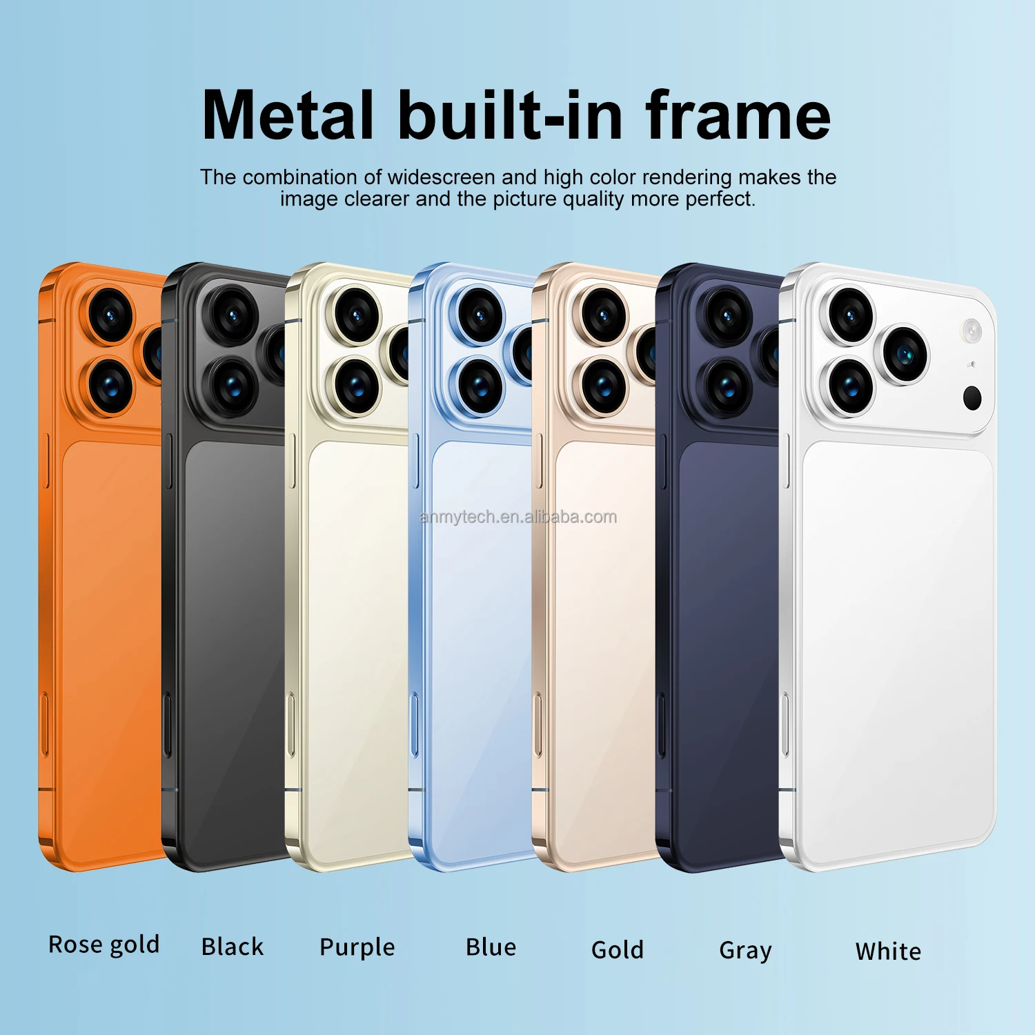 I 17 Pro Max 5G LTE CDMA Dual SIM Card Octa Core 16GB 1TB 8000mAh HD OLED 90Hz Fast 7.3