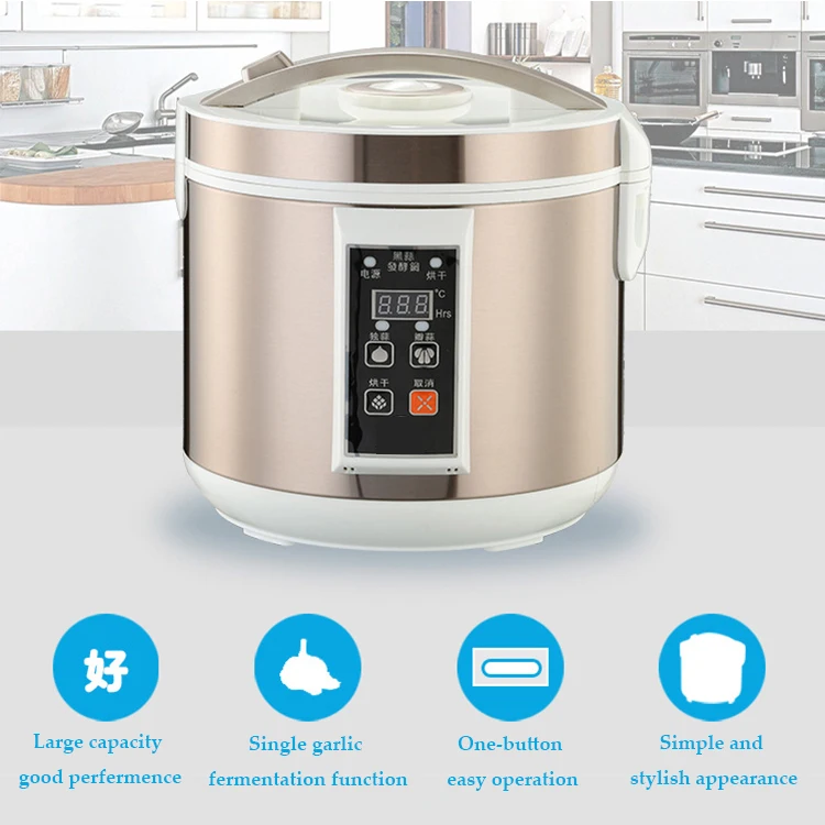 New 90W Easy Operating Garlic Fermentation Machine Home Use 5L 6L Black Garlic Fermenter for Making Black Garlic