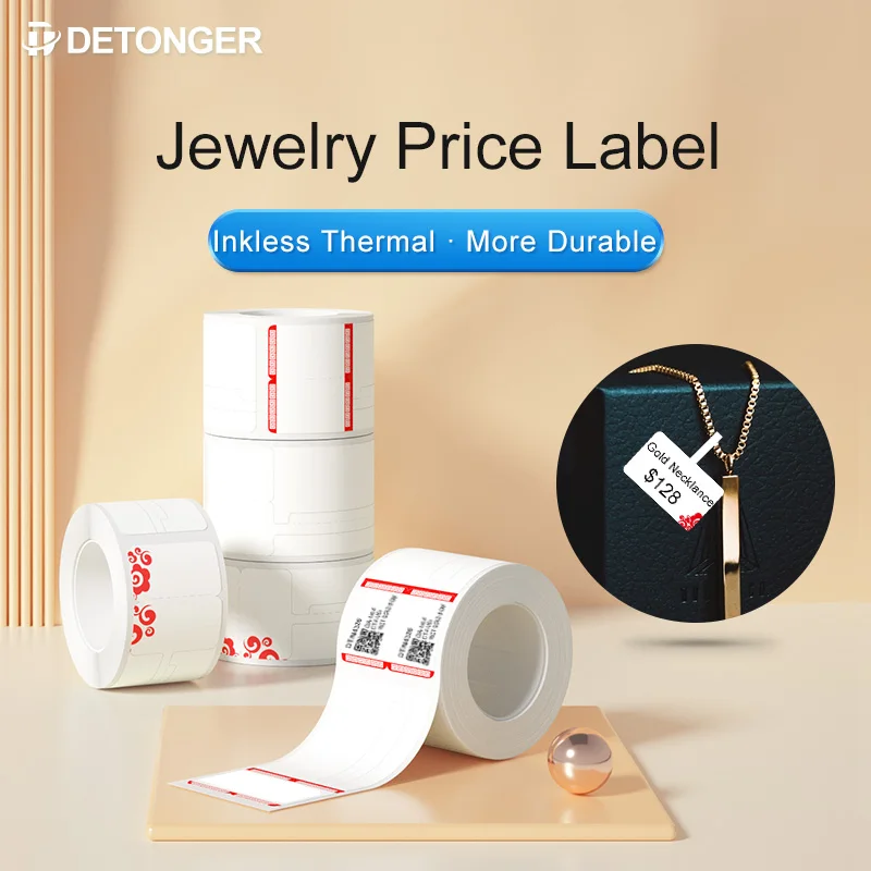Detonger P1 DP23 DP26 Jewelry Label Printer Customize Jewelry Thermal Sticker DP27 Sticker Label Printer Tags