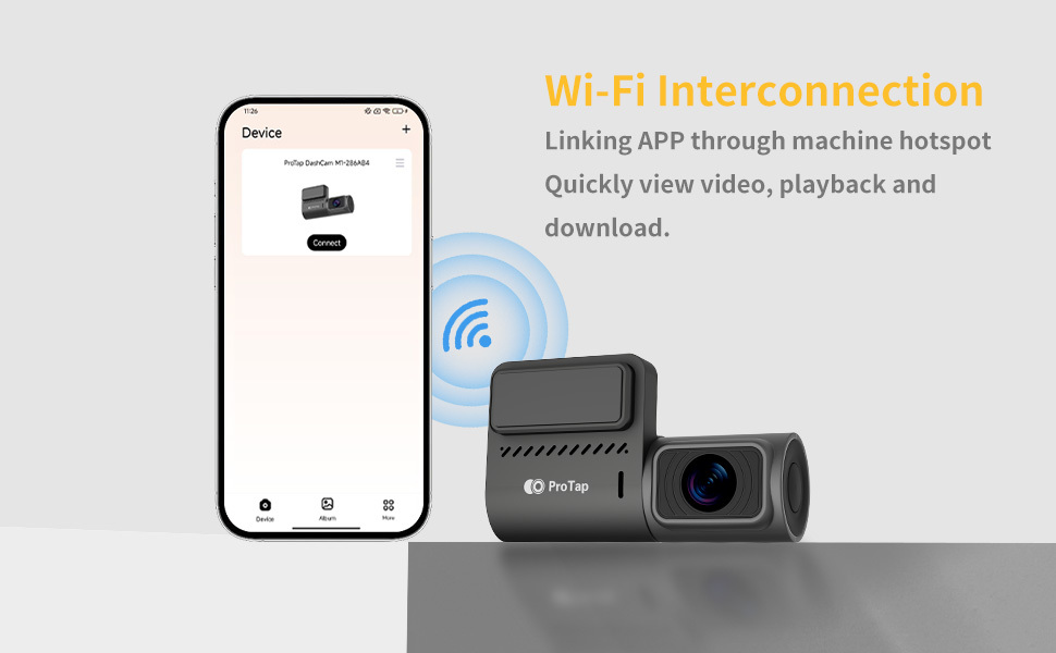 Protap M1 Dash Cam 1440P Car Camera description image 10