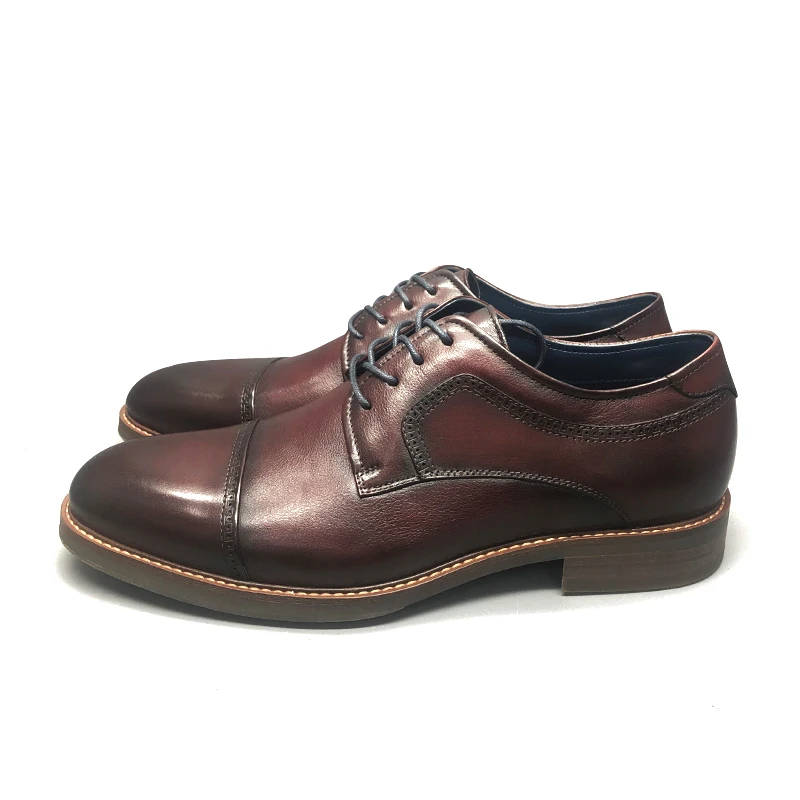 
Модная дизайнерская винтажная мужская деловая итальянская обувь из натуральной кожи 