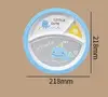 Assiette simple bleue