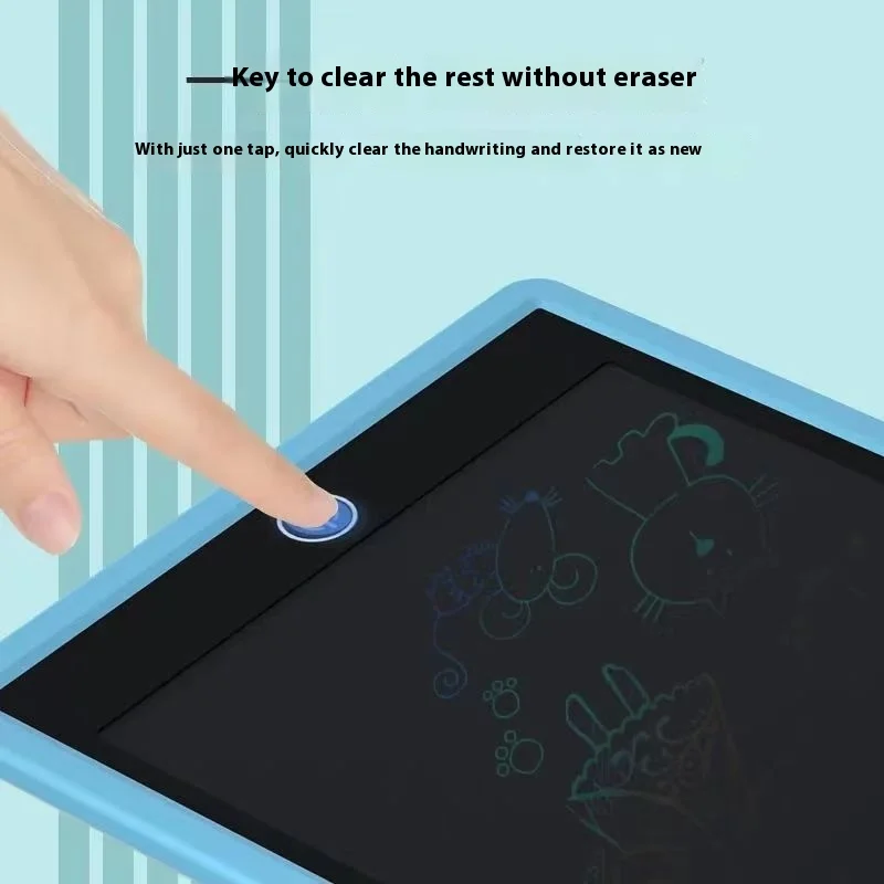 One-Button Clear LCD Drawing Board Small Blackboard Handwriting Electronic Educational Toy Children Colorful Plastic Screen
