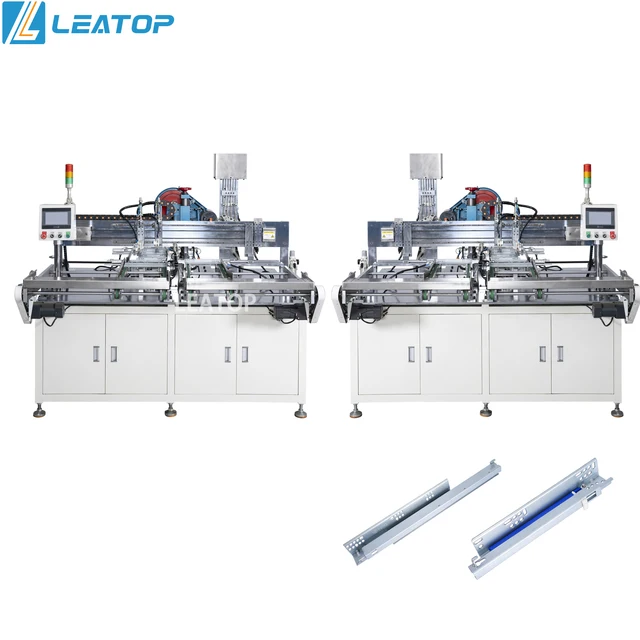 Full Automatic Telescopic Channel Making Machine 3 section Drawer Slide Assembly Machine