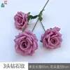 กุหลาบเพชร 3 หัว HYD สีม่วงกลาง
