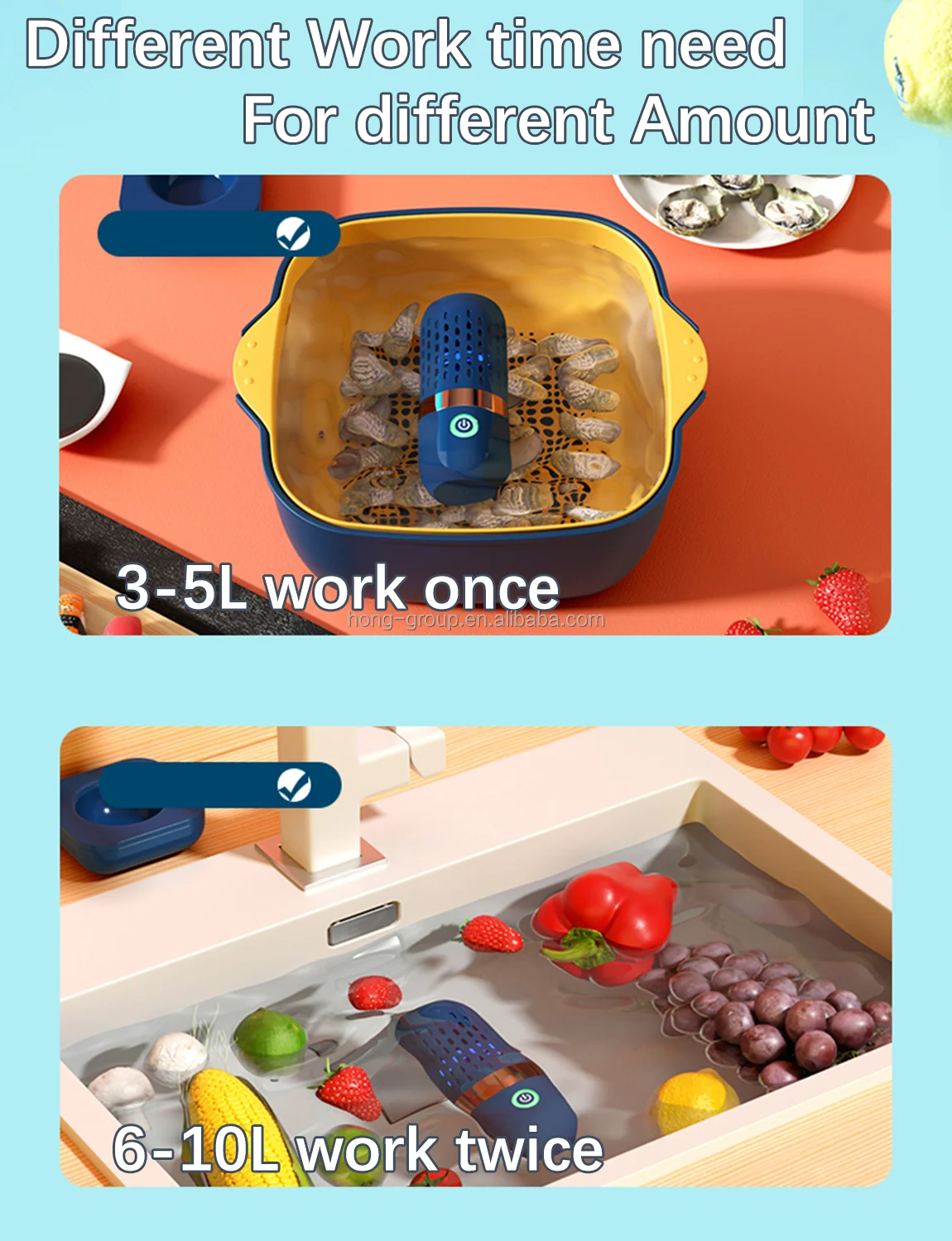 Cop Rose Wireless Intelligent Electrolysis Water Hydroxyl Ion Fruit And