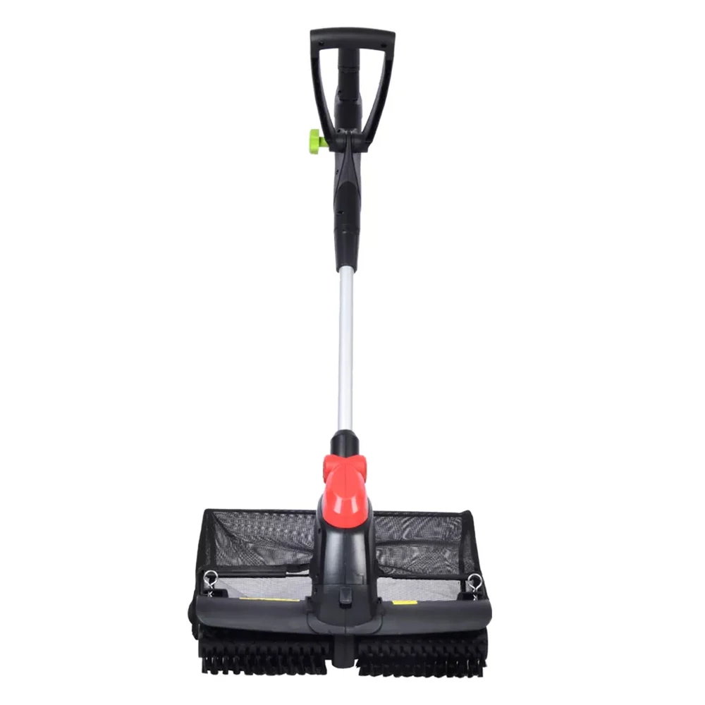 Vertak 300W Electric Sweeper Lawn Garden Hand Push Artificial Grass Sweeper with Collection Bag