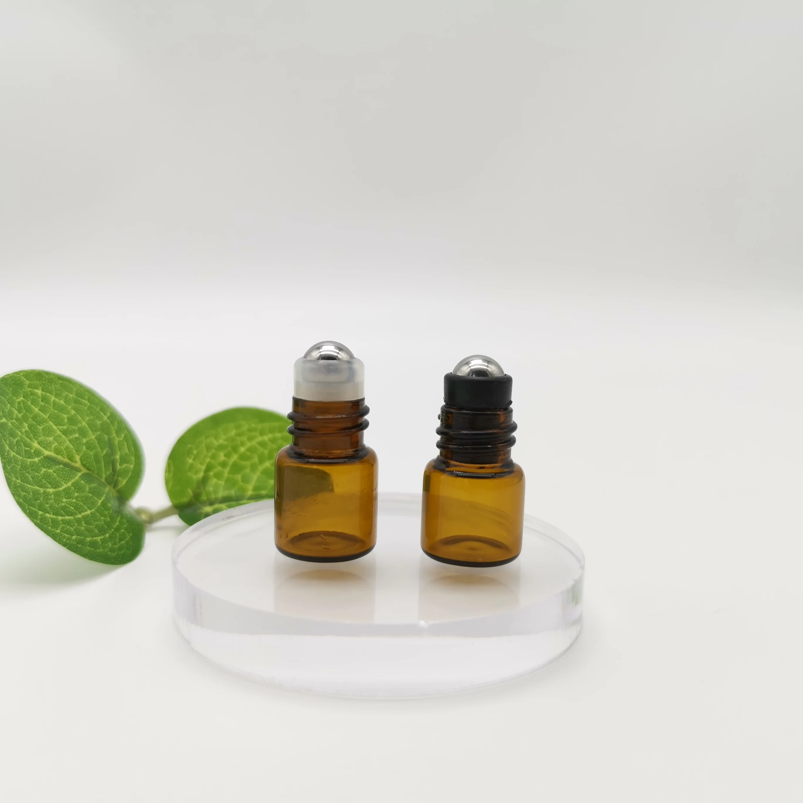 Refillable Clear 5ml 10ml Amber Glass Vials With Roller Ball