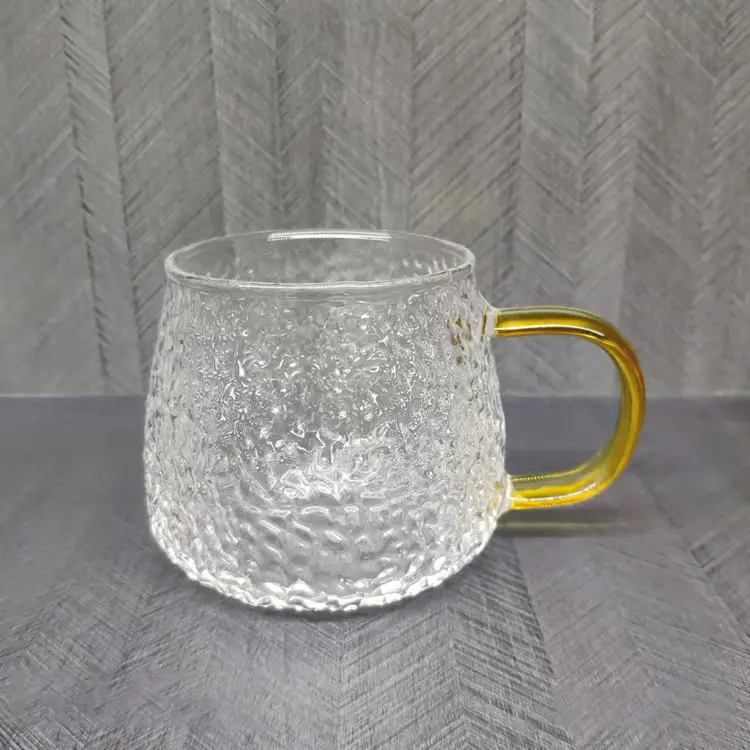 Drinkware 400ML Borosilicate Glass Cup Coffee Mug Nice Drinking Cup with Special Handle