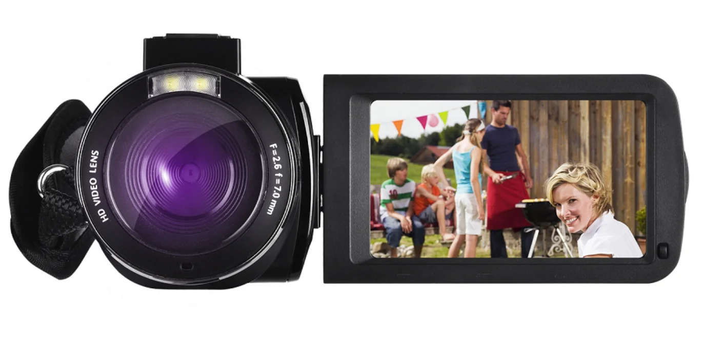 Caméra Portable DVC HDC 4K – Vision Nocturne, Grise, Avec Télécommande (occasion)