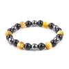 Tiger Eye+Magnet+Black Glass