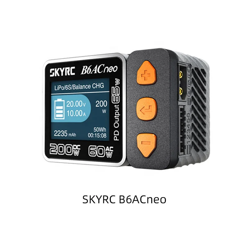 实用热销 SkyRC B6ACneo 智能充电器 DC 200W AC 60W 电池平衡器 为 B6ACneo 充电器升级版