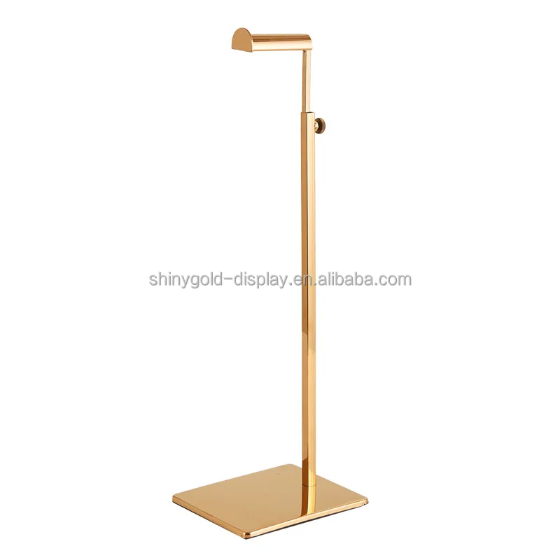 2 Présentoirs Sacs à Main Métal Réglables OLegei 34-67cm - Support Doré Pour Boutique Et Maison