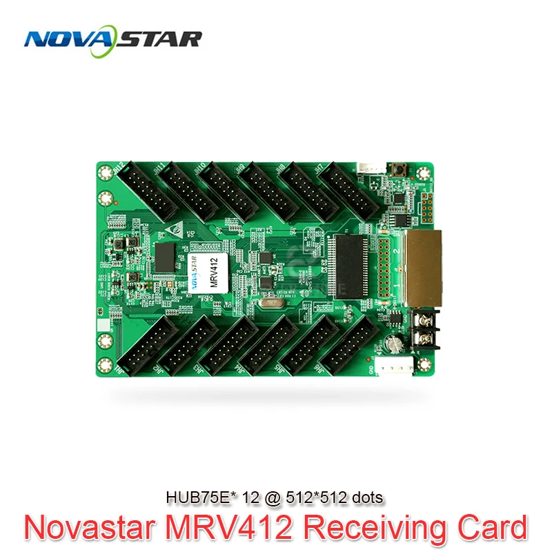 Nova Synchronous 256*256 Pixels 8*HUB75 MRV412 MRV416 Receiving Card Use for Indoor Outdoor RGB Full Color LED Display Screen