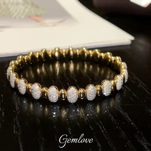 14K/18K Gold 2.165CT Lab-Grown Diamond Motorcycle Bracelet, 15g Custom Pave Setting, IGI Certified Unisex Statement Jewelry