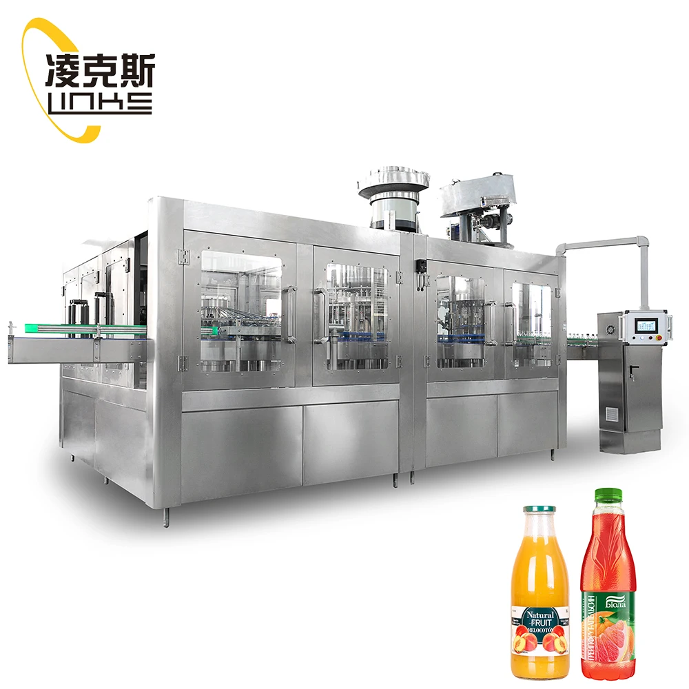 Complete a to Z Juice Bottling Machine Glass Bottle Rinsing Filling Capping Machinery