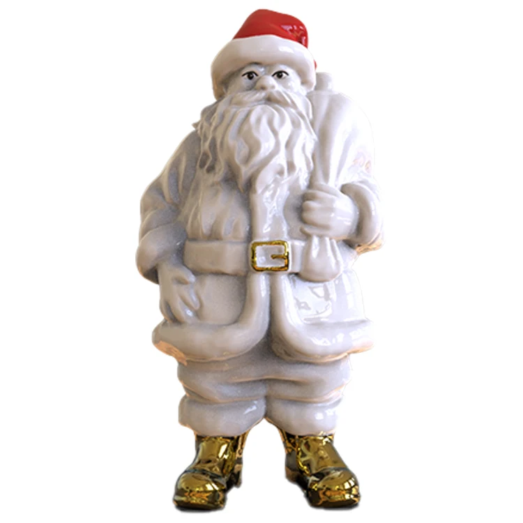 Figurines personnalisées de Père Noël pour Noël, décorations artisanales en céramique pour les fêtes, décoration scandinave pour la maison, cadeaux festifs – Options Mornsun