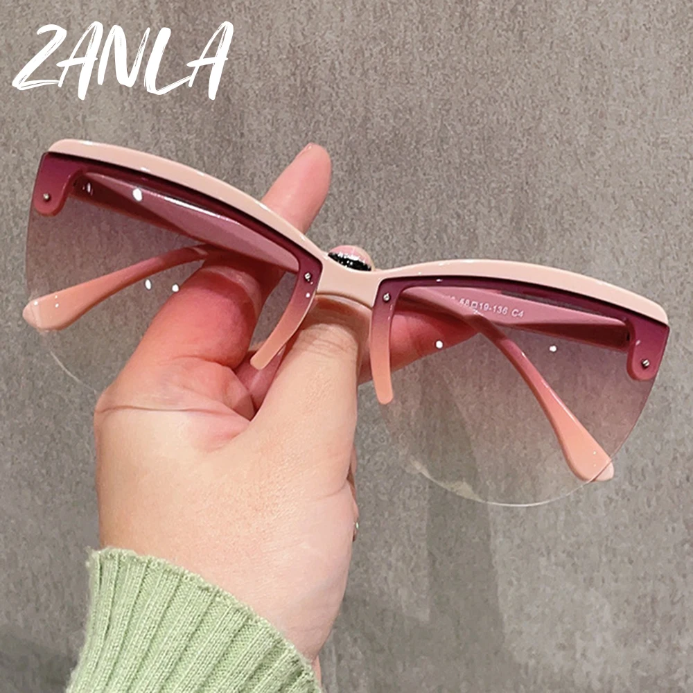 Shop Our Y2K Vintage Half Frame Cat Eye Sunglasses for 2024