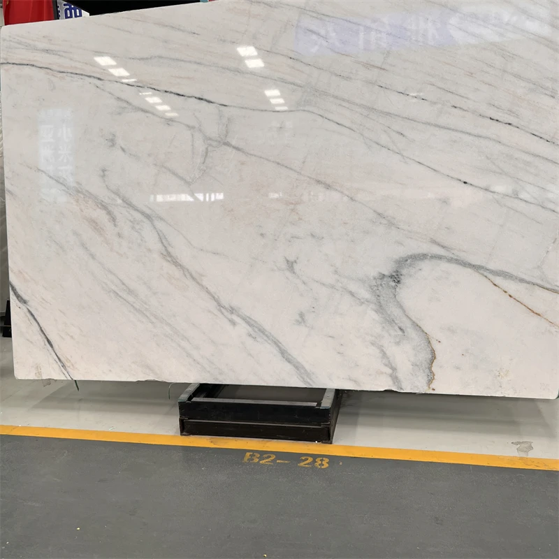 product good quality natural china diao white marble slab for interior wall decor customized design white marble tiles-2