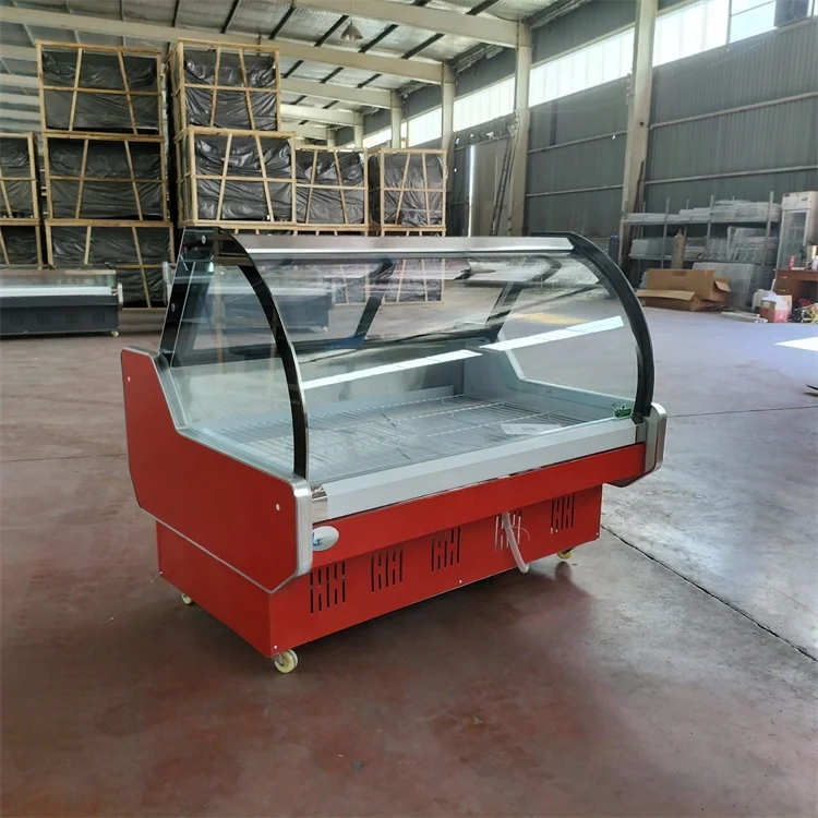 Commercial Cooler Meat Display Chiller Refrigerated Showcase Meat