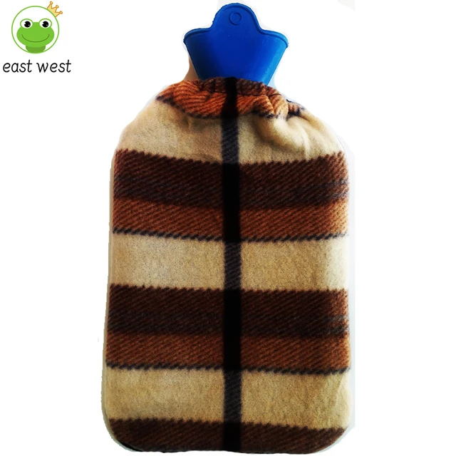 Water Injection Hot Water Bag Plush Cloth Cover Reusable Hot Water Bag