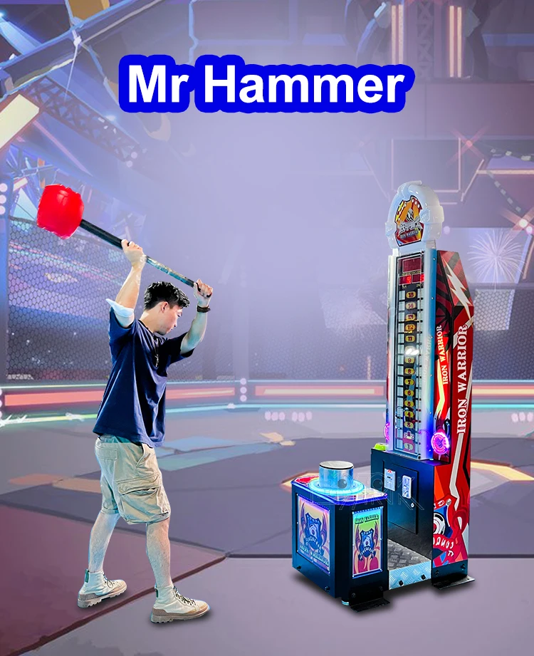 New Attractive Design King Of Hammer Mr. Hammer Hitting Game Machine