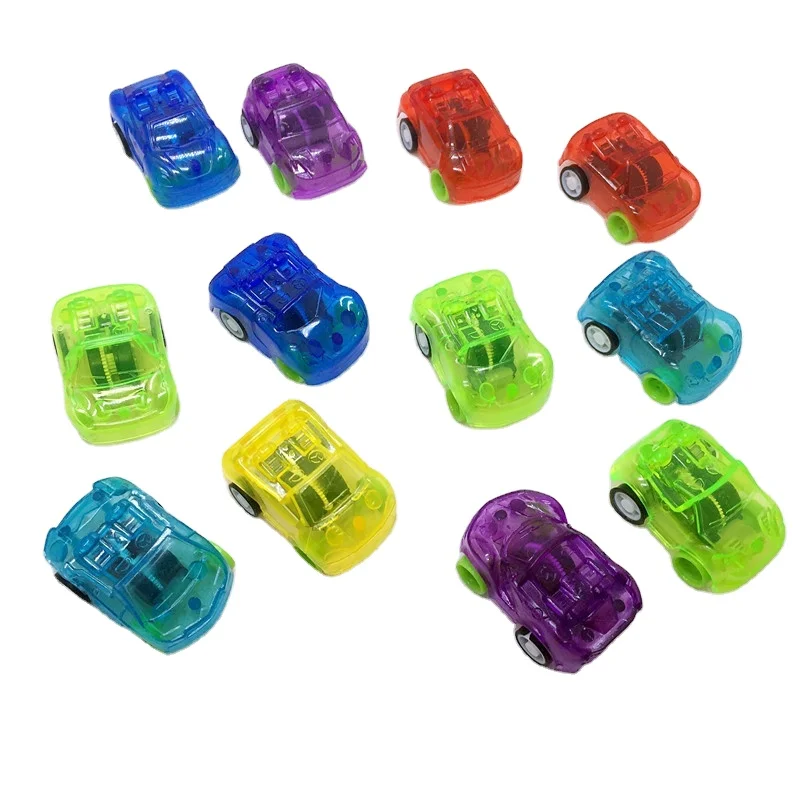 Mini Transparent Pull Back Toy Car Model Car Toys for Children Kids Baby Vehicle Toys