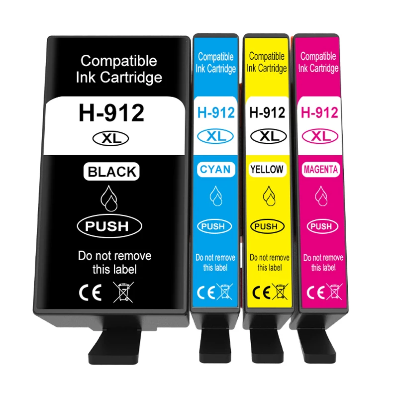 4 XL Druckerpatronen für HP 912 912 XL für HP OfficeJet Pro 8022