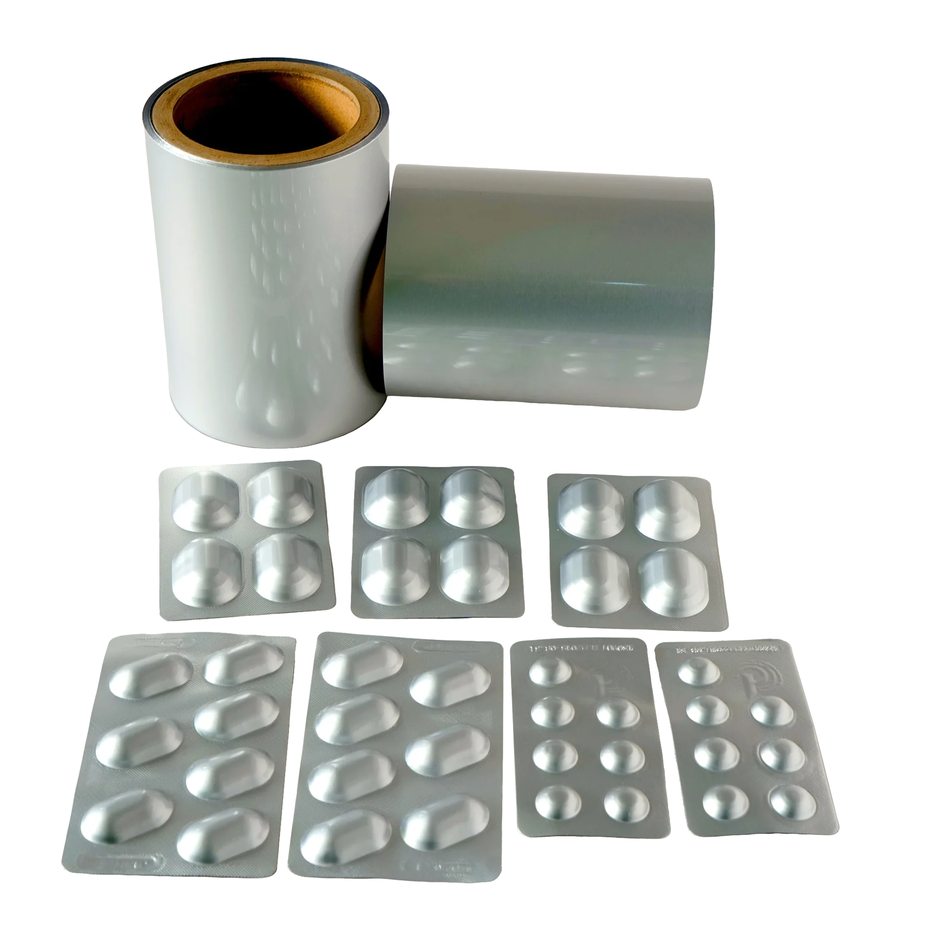 Verpackung von Arzneimitteln Alu Alu-Blisterfolie Aluminium-Blisterverpackung für Kapseln