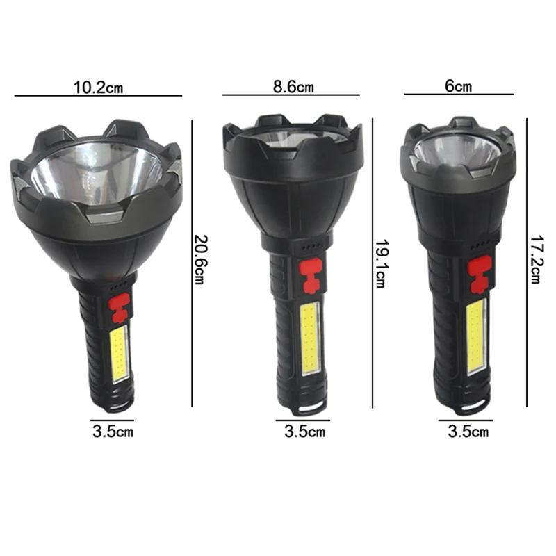 Portable Mini LED Flashlight Powerful USB Rechargeable Tactical Torch with ABS Body IP65 Rated for Fleshlight and Linterna
