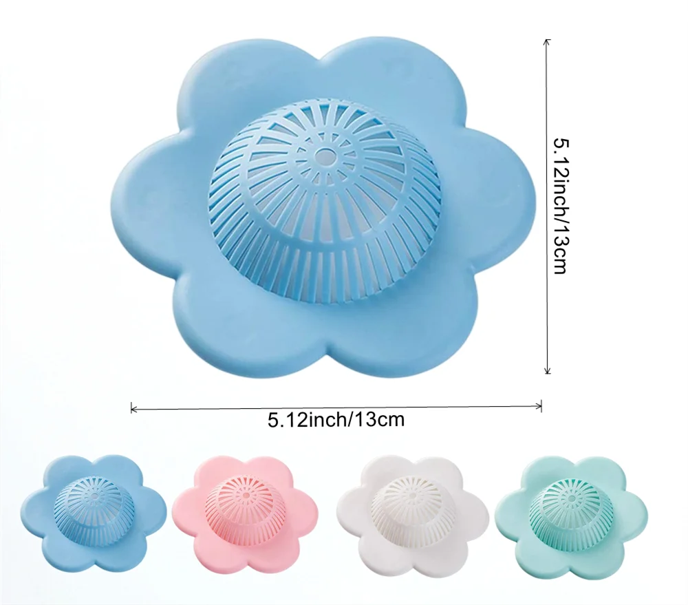 Filtri Silicone Forma Stella Per Doccia - Raccogli Capelli, Bianco, Coppia - Foto 7