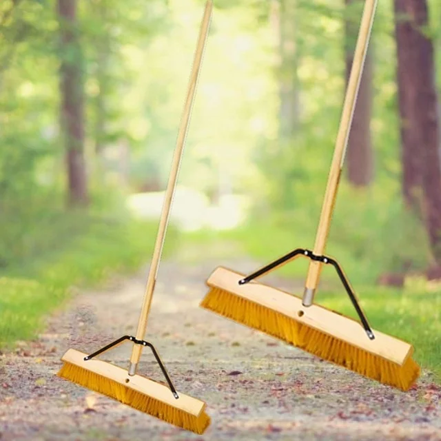 Push Broom Outdoor Heavy-Duty Steel Brooms For Cleaning Garden Broom With Robust Metal Holder Broom Brush With Gelhph I.117107070 - View #2