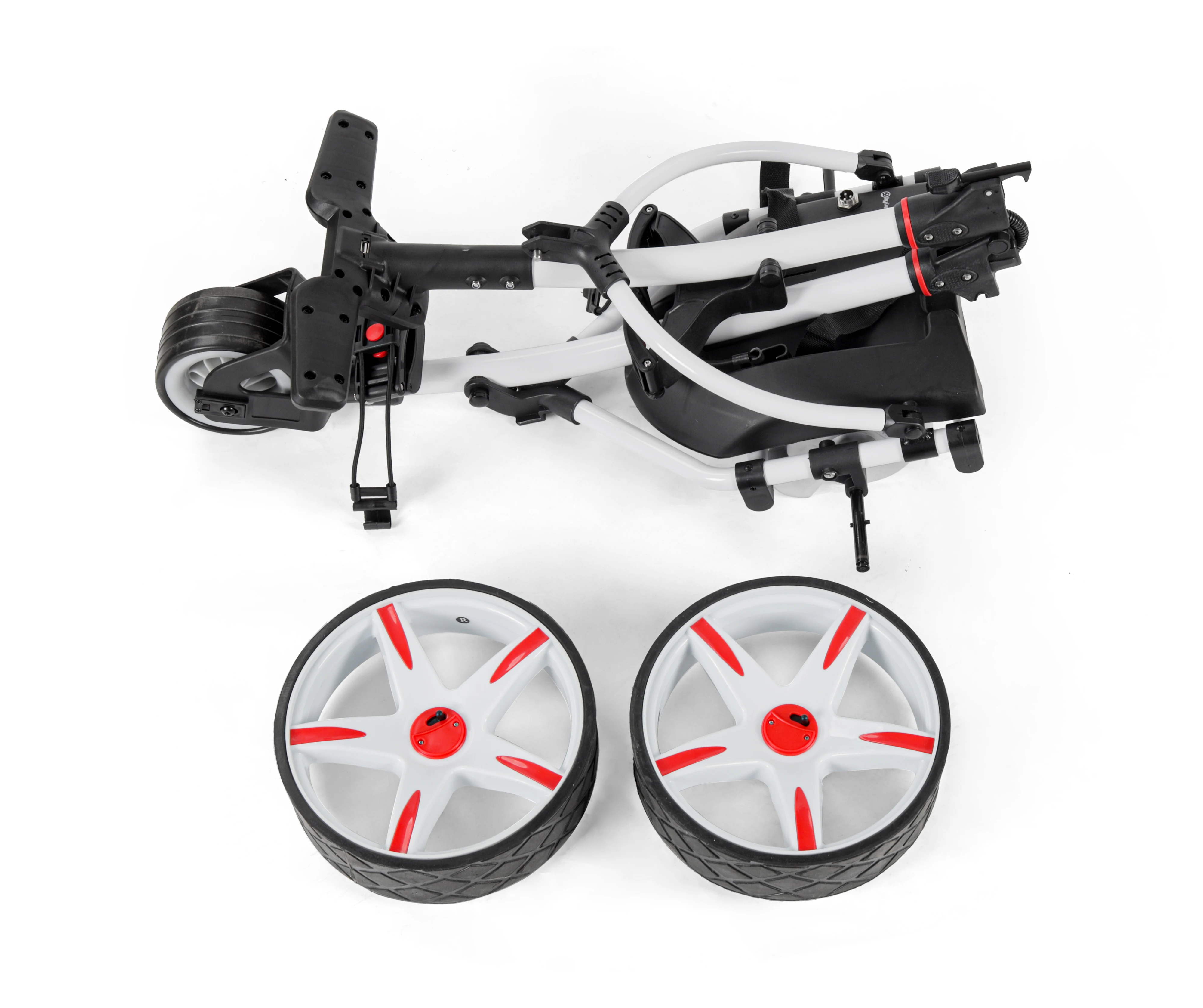Factory Direct Golf Buggy Folding Storage Trolley Golf Cart Three Wheels Cart
