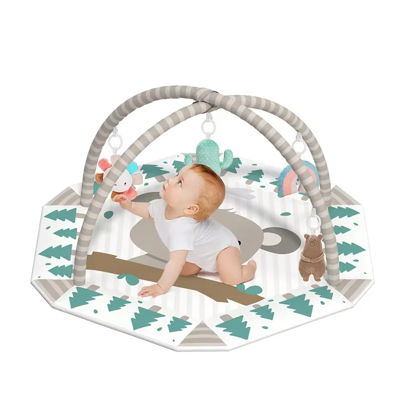 Wholesale baby keyboard play mat toy multi-function baby gym mat