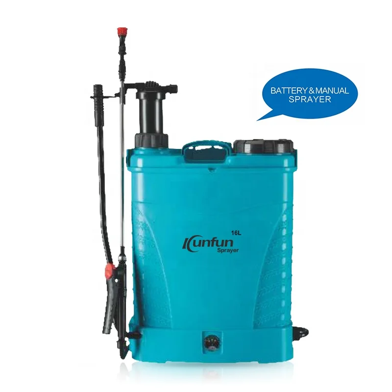 2 in 1Type Knapsack Manual and Battery Blue Electric Backpack Sprayer