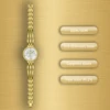 Gold/white