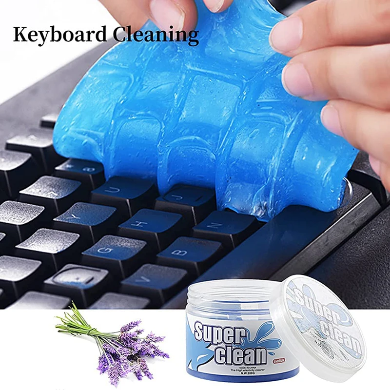 Practical Durable High Quality Magic Soft Sticky Clean Glue Gum Silica Gel Car Keyboard Dust Dirt Cleaner Cute Green Slime