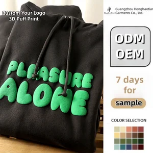 Unisex Winter Custom Hoodie 100% Cotton Plus Size Regular Fit ODM Manufacturers' Foame 3D for Pullover Waterproof