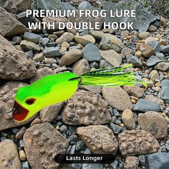 High Quality Bass Salmon Catfish Artificial Soft Bait ABS Material Topwater/Midwater Lure Double Hooks for River Lake Ocean – Soft Lure – view 4
