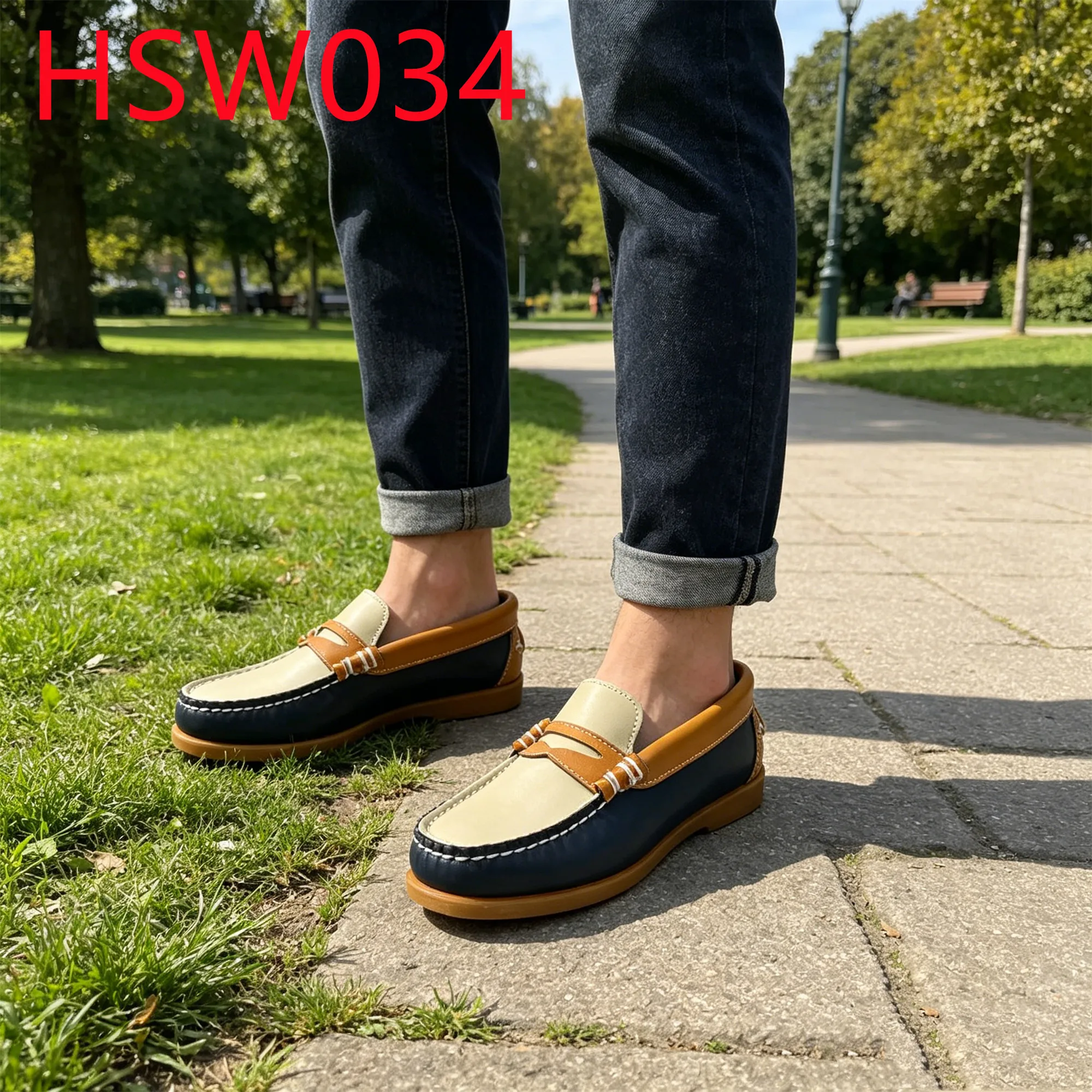 YYR,Versatile Staple Artisan Manufacturing Wipeable Surface Boat Shoes Casual Outings Reducing Scuffing&wear Loafer Shoes HSW034