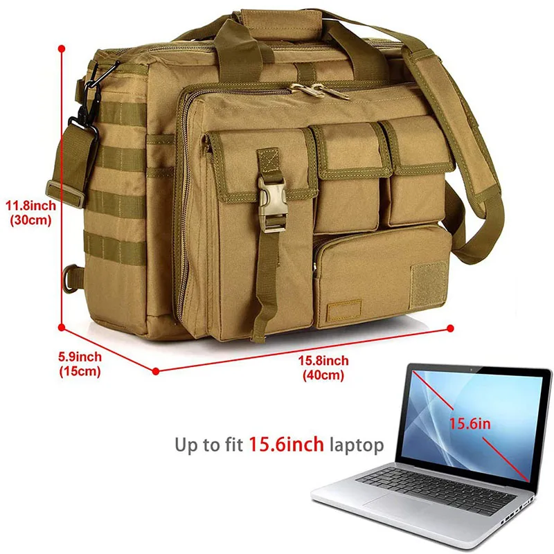 Multifunctional Tactical Bag Training Messenger Bag Tactical Style Laptop Briefcase Outdoor Tactical Briefcase Bag