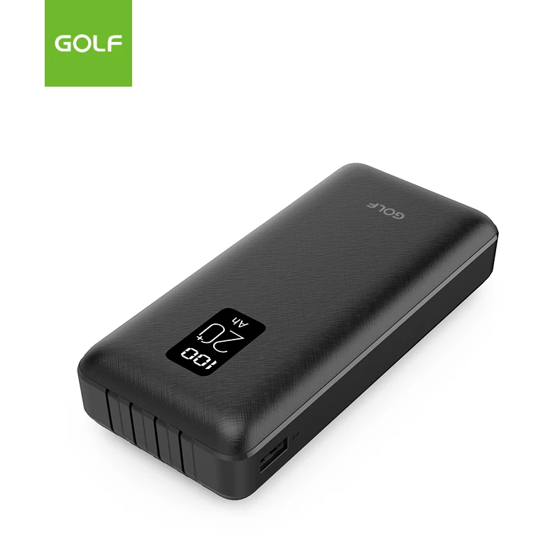 20000mah Power Bank Digital with Built-in Cable High Capacity  Mobile Charger Factory Price 20000mAh LCD Power Bank