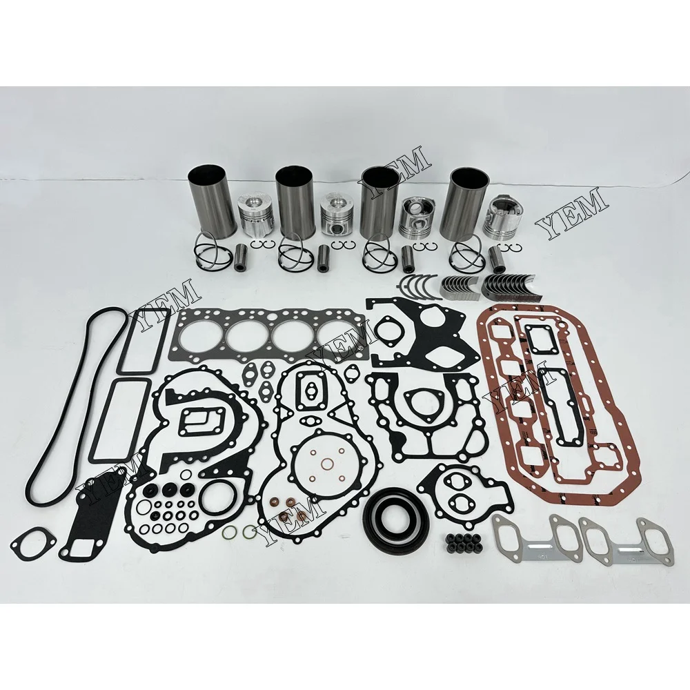 Repair Kit With Piston Rings Liner Gaskets Bearings for Doosan DB33 3