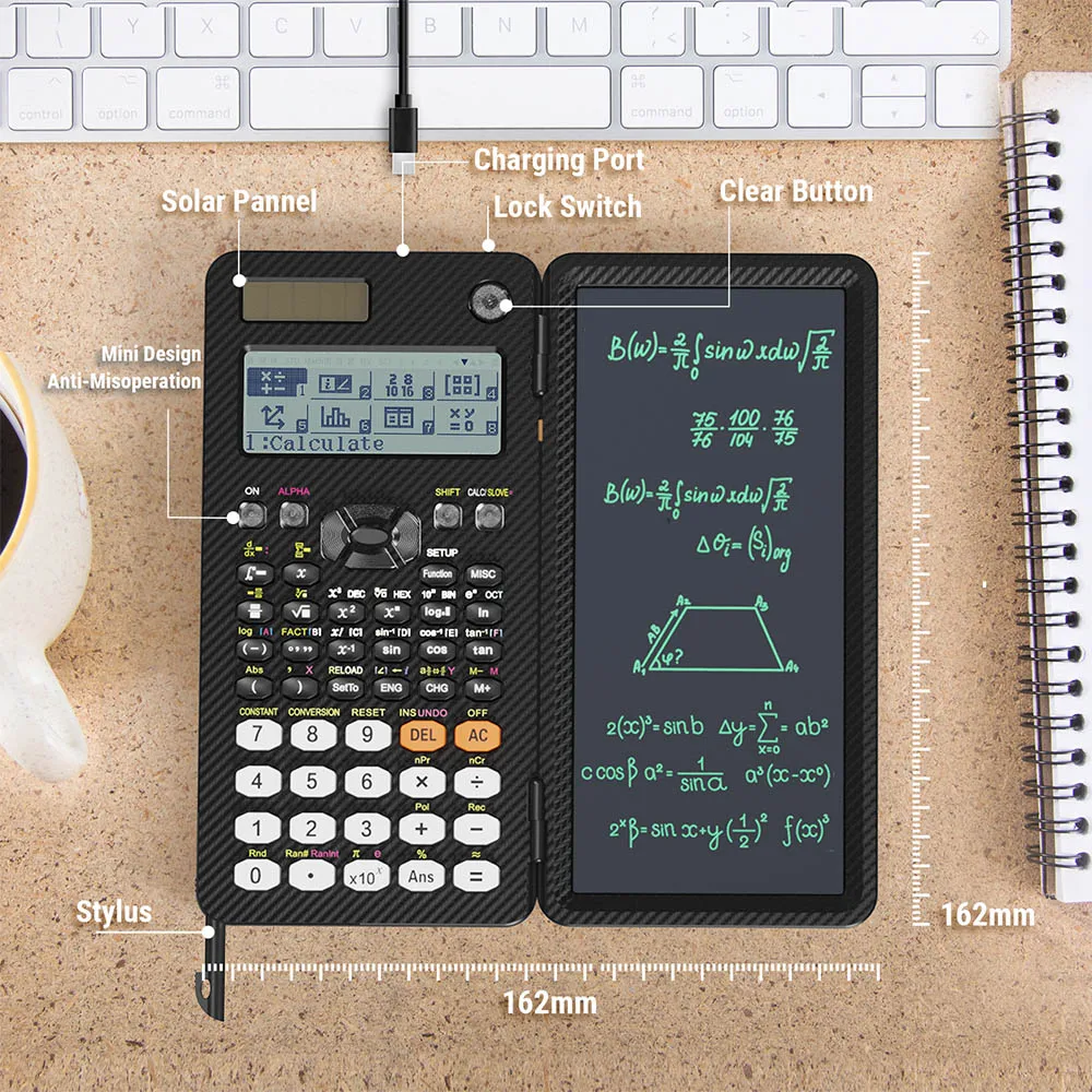 NEWYES 991Ex Writing Board Scientific Math Fractional 16 Digit Engineering Calculator Pad