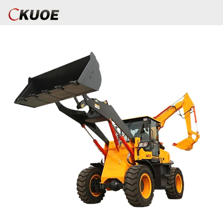 Cheap New Small Mini Towable Backhoe Loader Earth-Moving Machinery Small garden trucking wheel skid steer loader backhoe