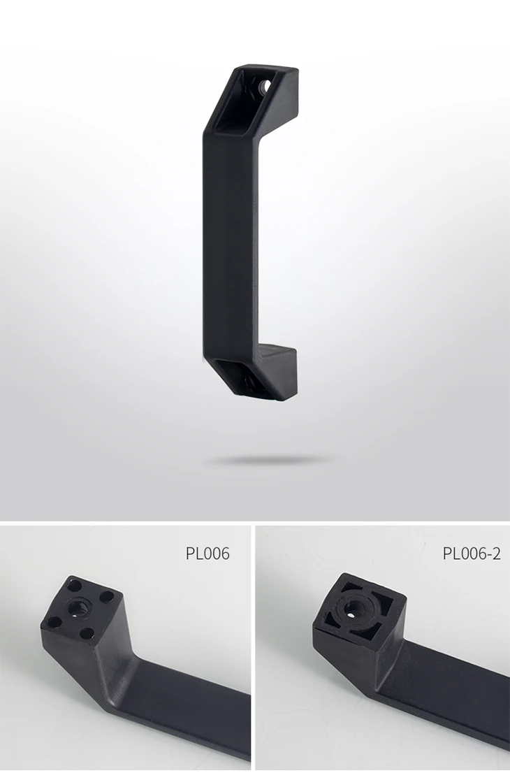 Hengzhu black cabinet handle PL006 plastic handle