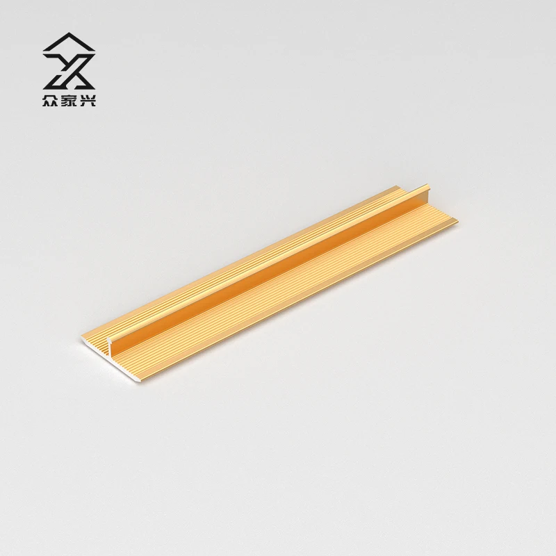 Foshan Flexible Decor Metal T Shape Aluminium Tile Trim Edge Strips factory