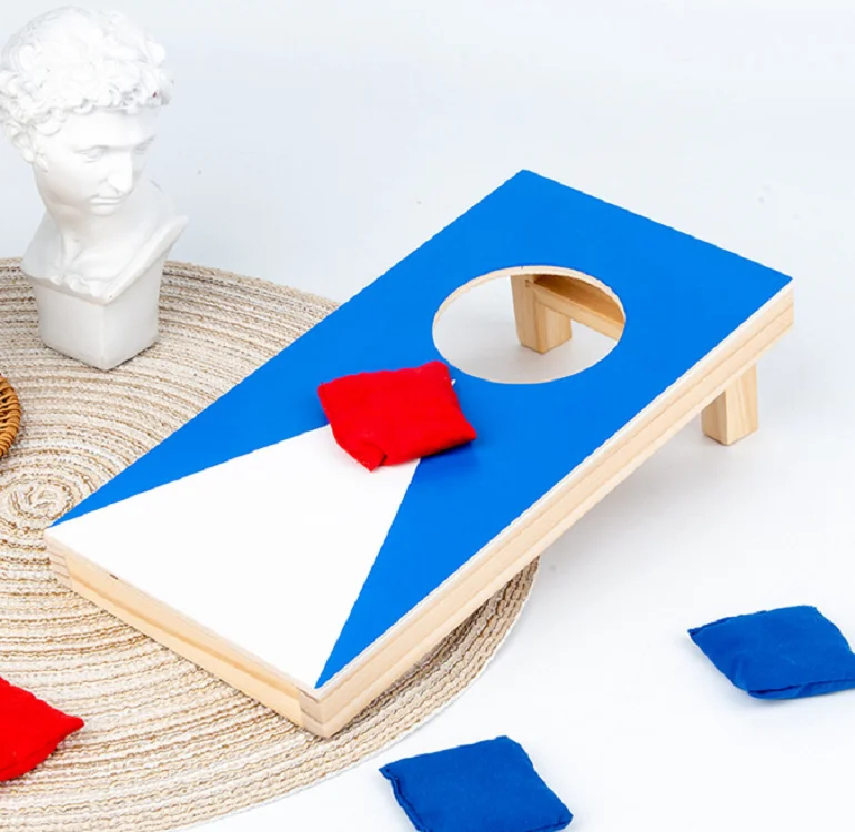 Wooden Board Game Throwing Sandbags Sense Integration Attention Indoor