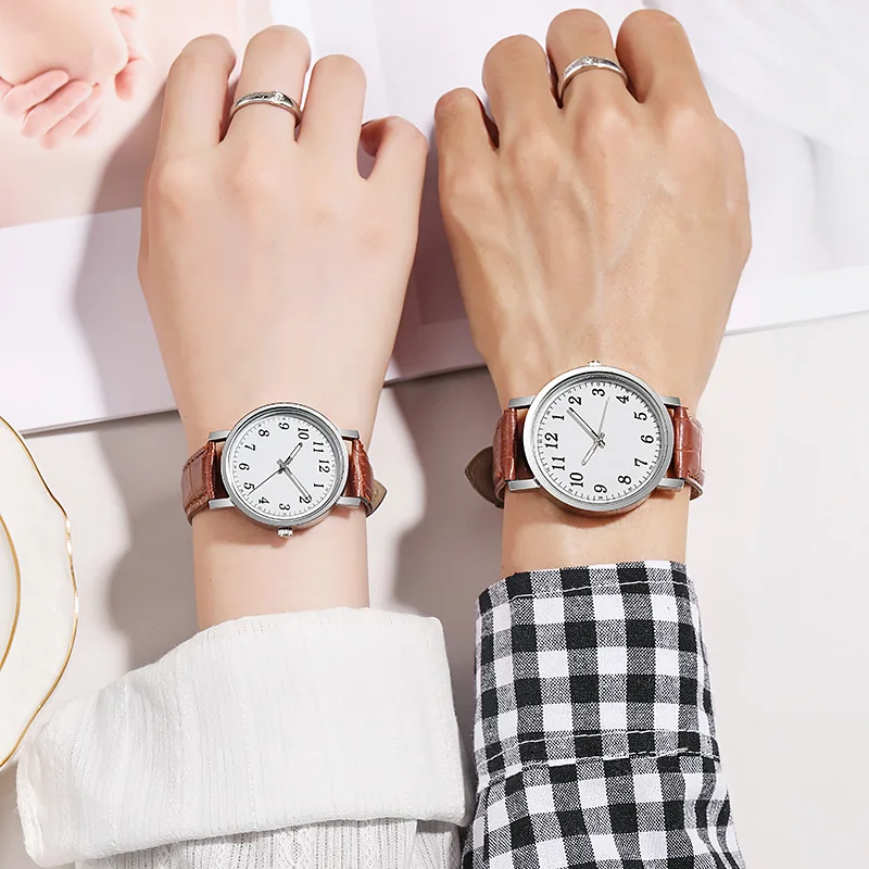 Reloj Sencillo Con Para Hombre Mujer,Nuevo De Pulsera De Cuarzo Para Regalo - Buy Relojes De Pulsera De Cuarzo,Par De Relojes,Relojes Para Regalo Product on Alibaba.com